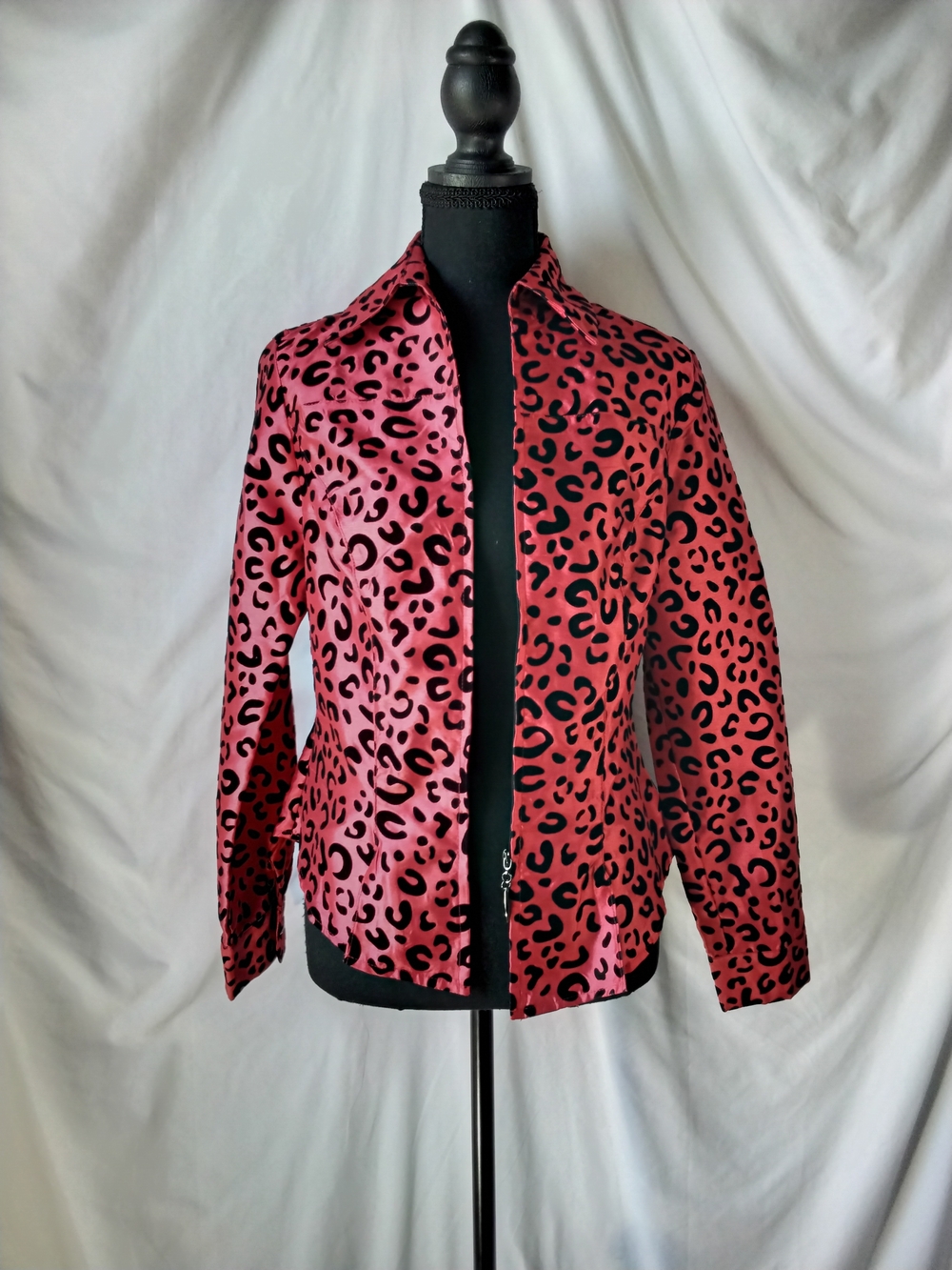 Mishca Pink Leopard-Print Blazer for Women